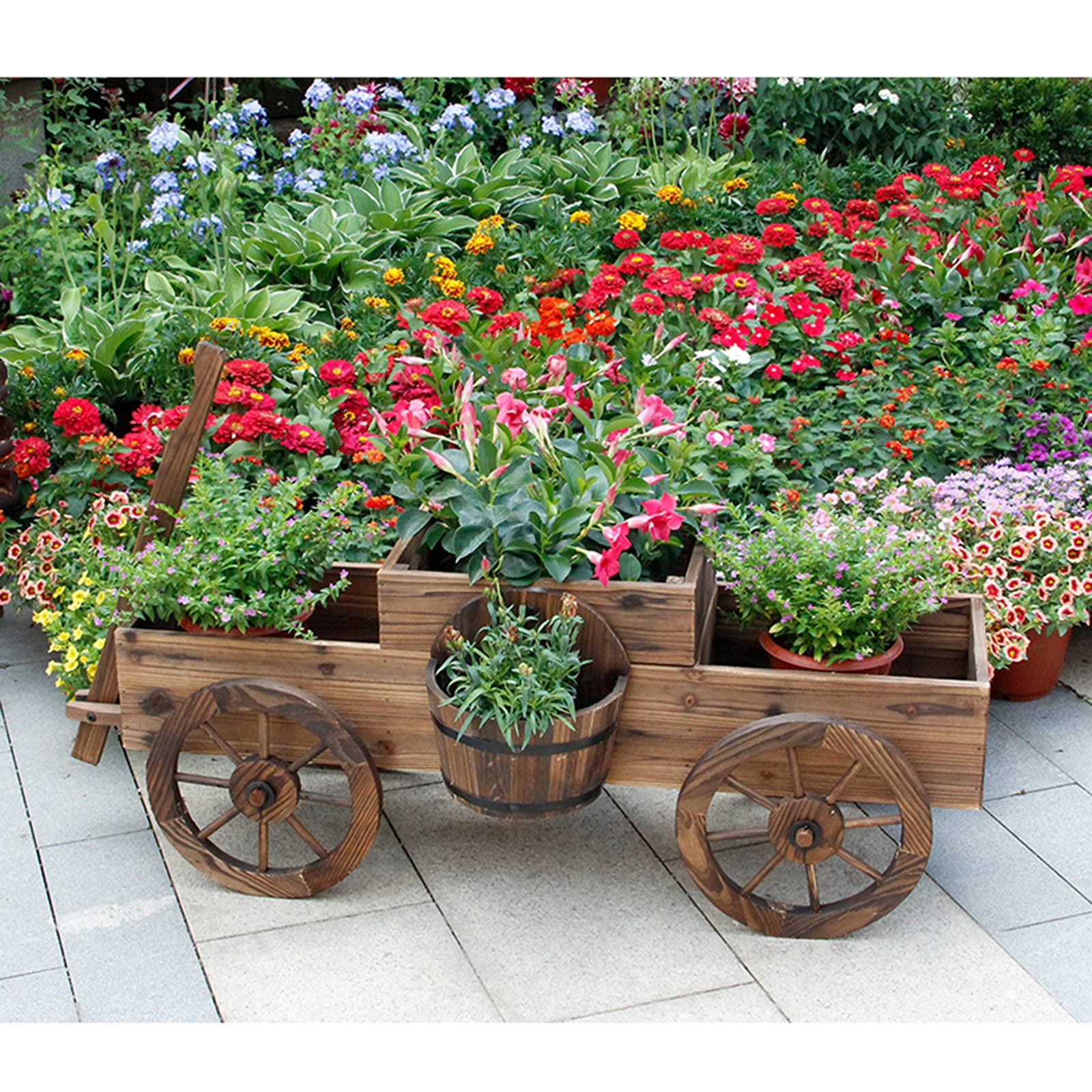 Fioriera da Giardino,Flowerpot,Fioriera Da Esterno 62x30x69 cm in Legno
