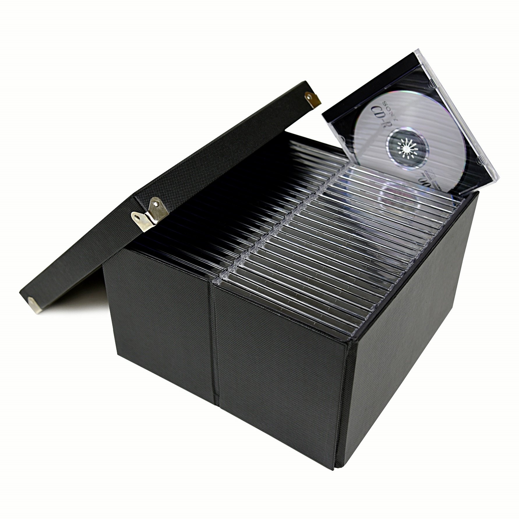 Samsill PNS02LSBK Pop n' Store Decorative Storage Box With Lid