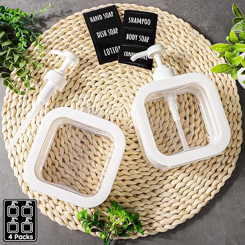 Miniatura 19 de Segbeauty Dispensador de jabón de manos de 16.9 onzas, dispensador de jabón líquido a prueba de fugas de 16.9 fl oz para baño, dispensadores de