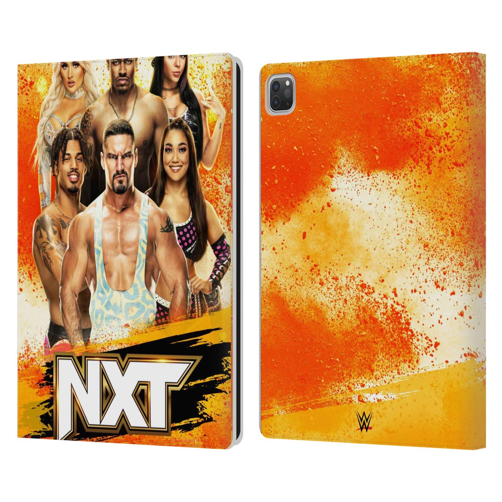 Head Case Designs Officially Licensed WWE NXT Pay-Per-View Superstars Leather Book Wallet Case Cover Compatible with Apple iPad Pro 12.9 2020/2021/2022