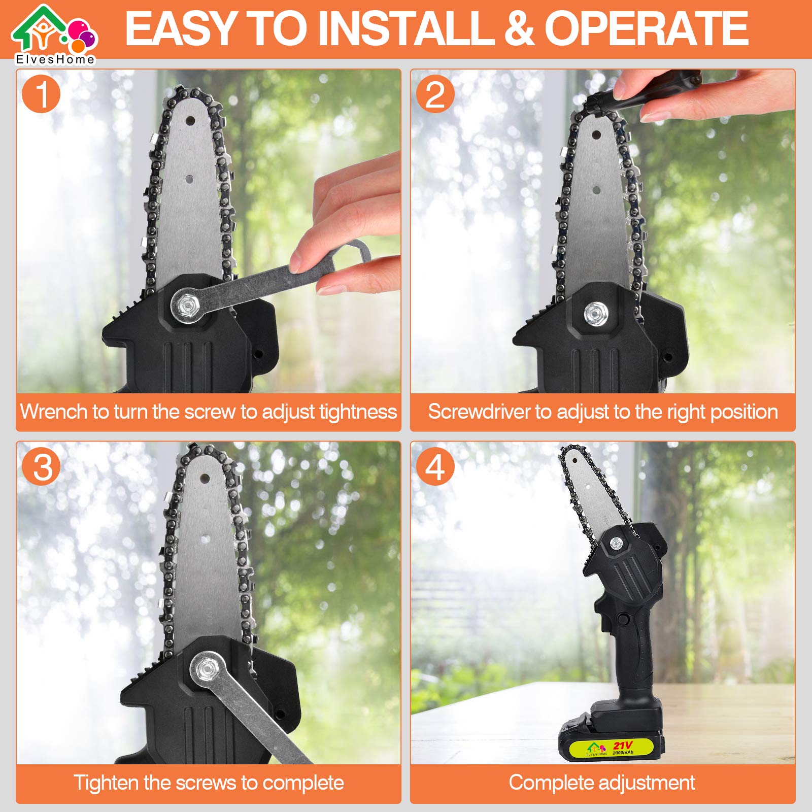 Mini Chainsaw, Electric Saw Battery Chainsaw, Mini Cordless Chainsaw