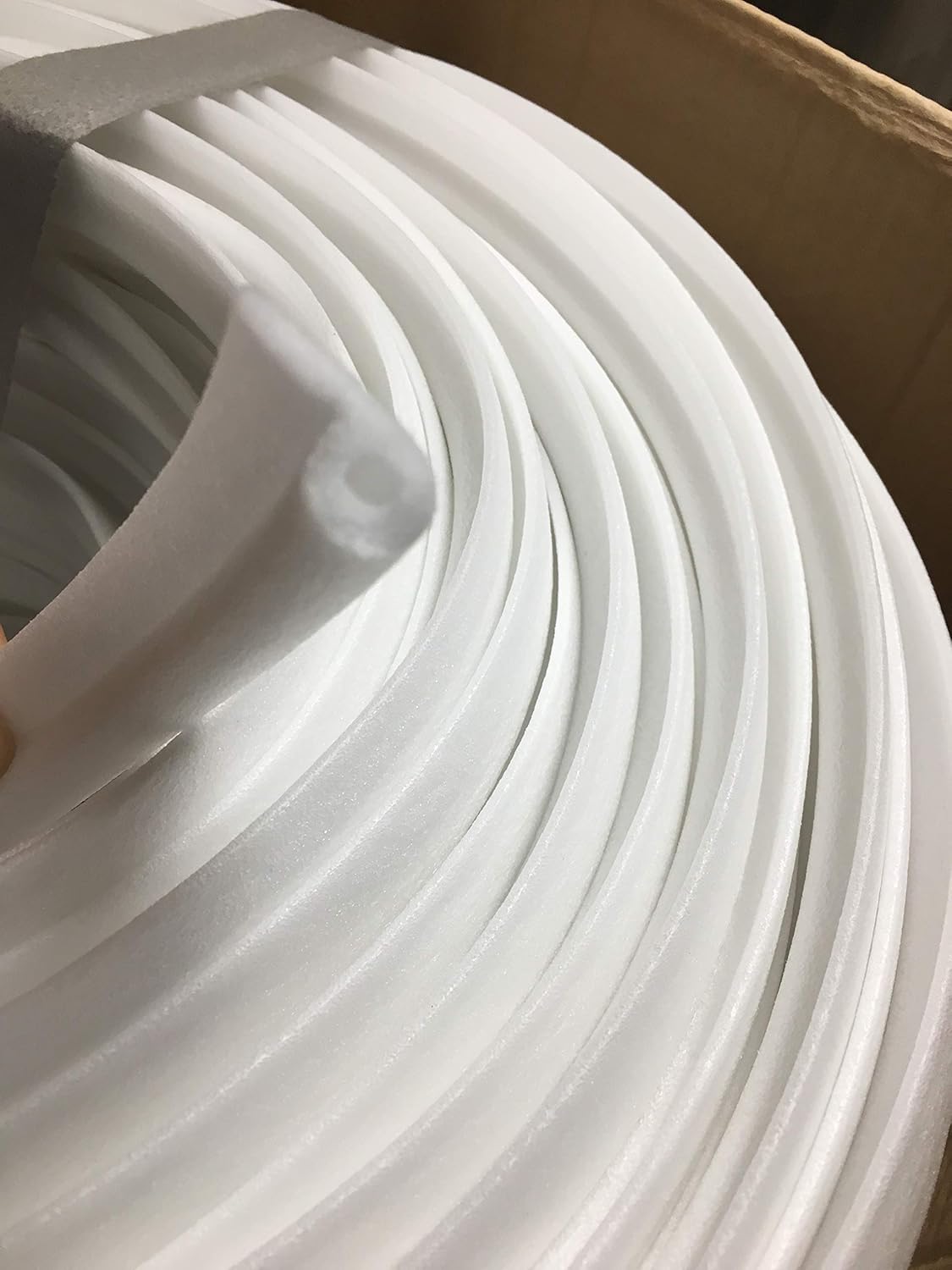 Plastic P Shape Upholstery Profile Edge roll. Flanged Profile 5/16 Daimeter, Sale by 50 ft.