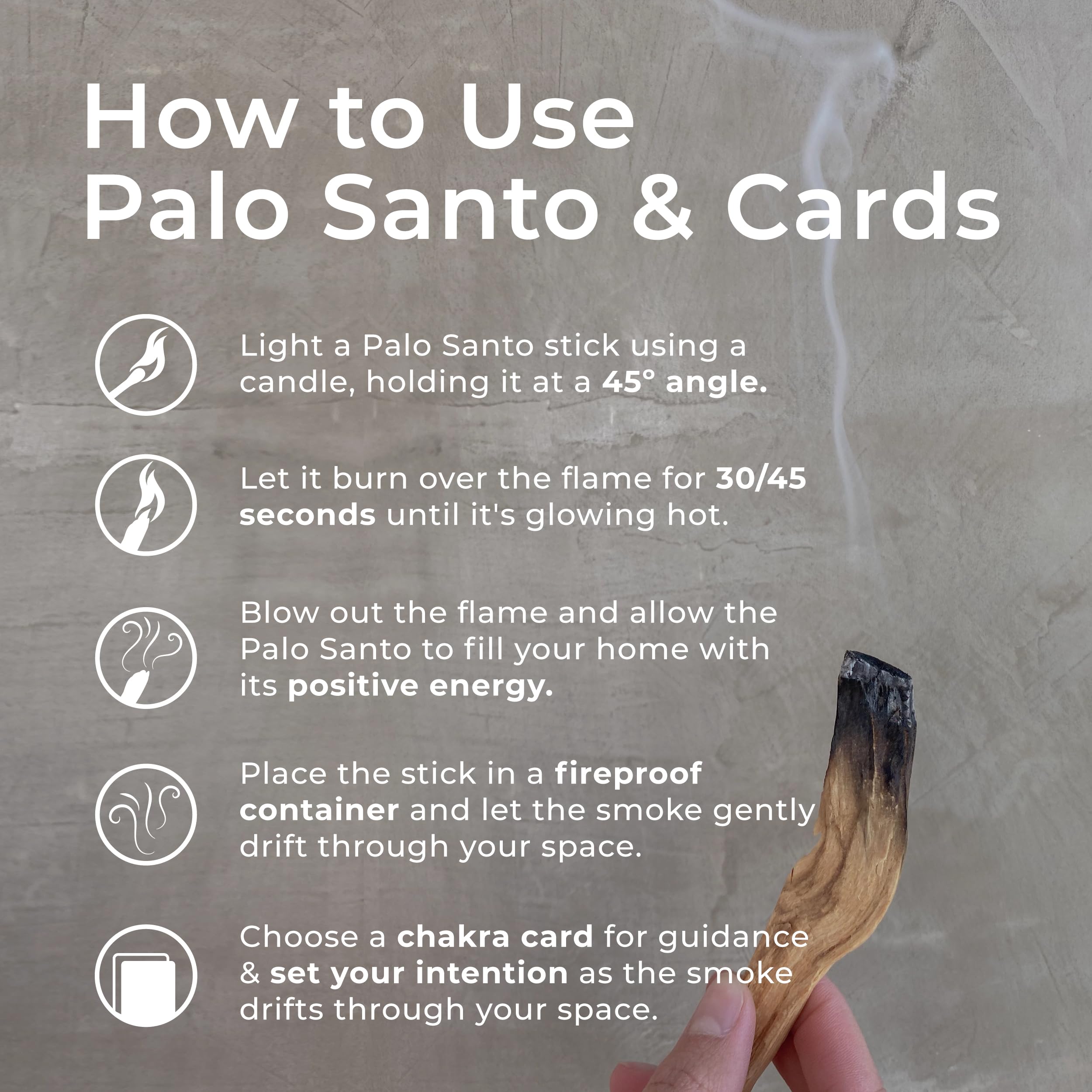 7 Chakra Cards & 5 Palo Santo Sticks Set Spiritual Gift Set for Women Unique Birthday Gift, Meditation Decor, Chakra Healing, Protection Energy, Mindfulness Gifts