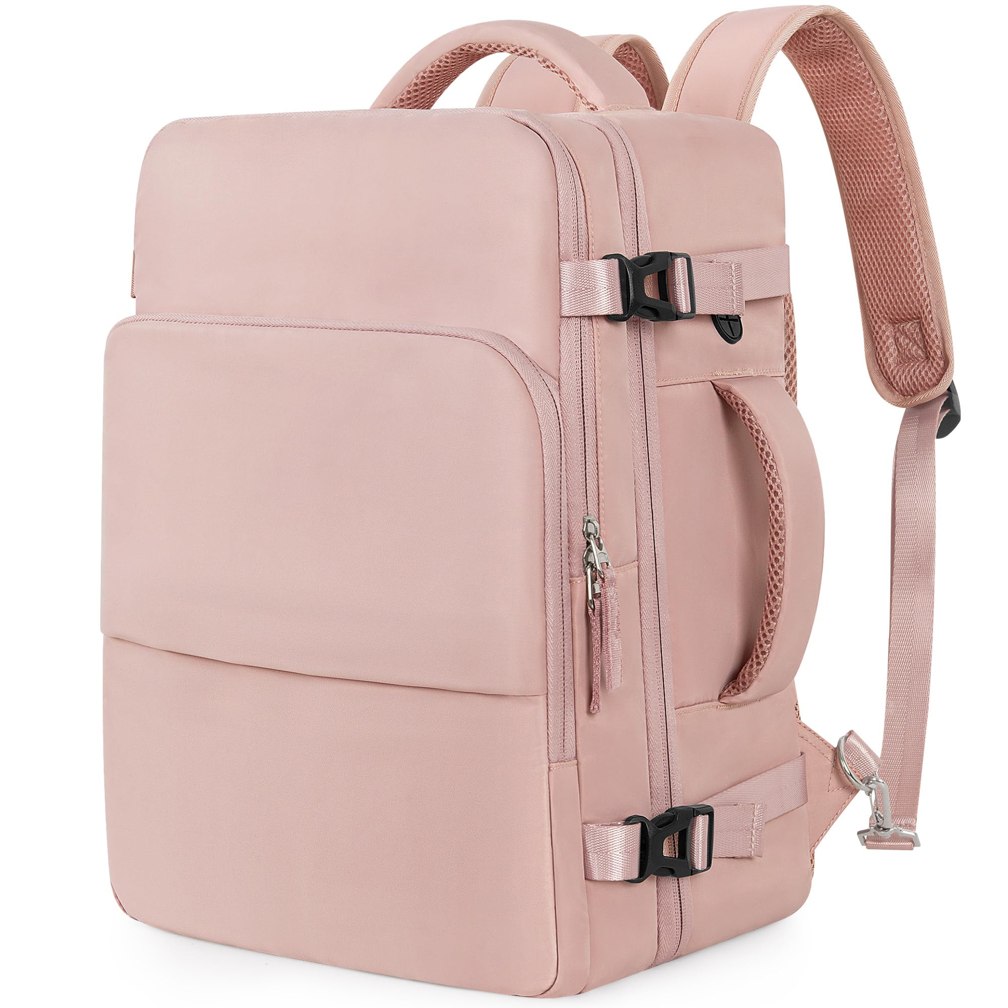 HanplesCarry On Bags Travel Backpack for Women - 35L Personal Item Luggage Backpack, Waterproof, USB Charging, Fits 16 Inch Laptops Airplane Travel Essentials