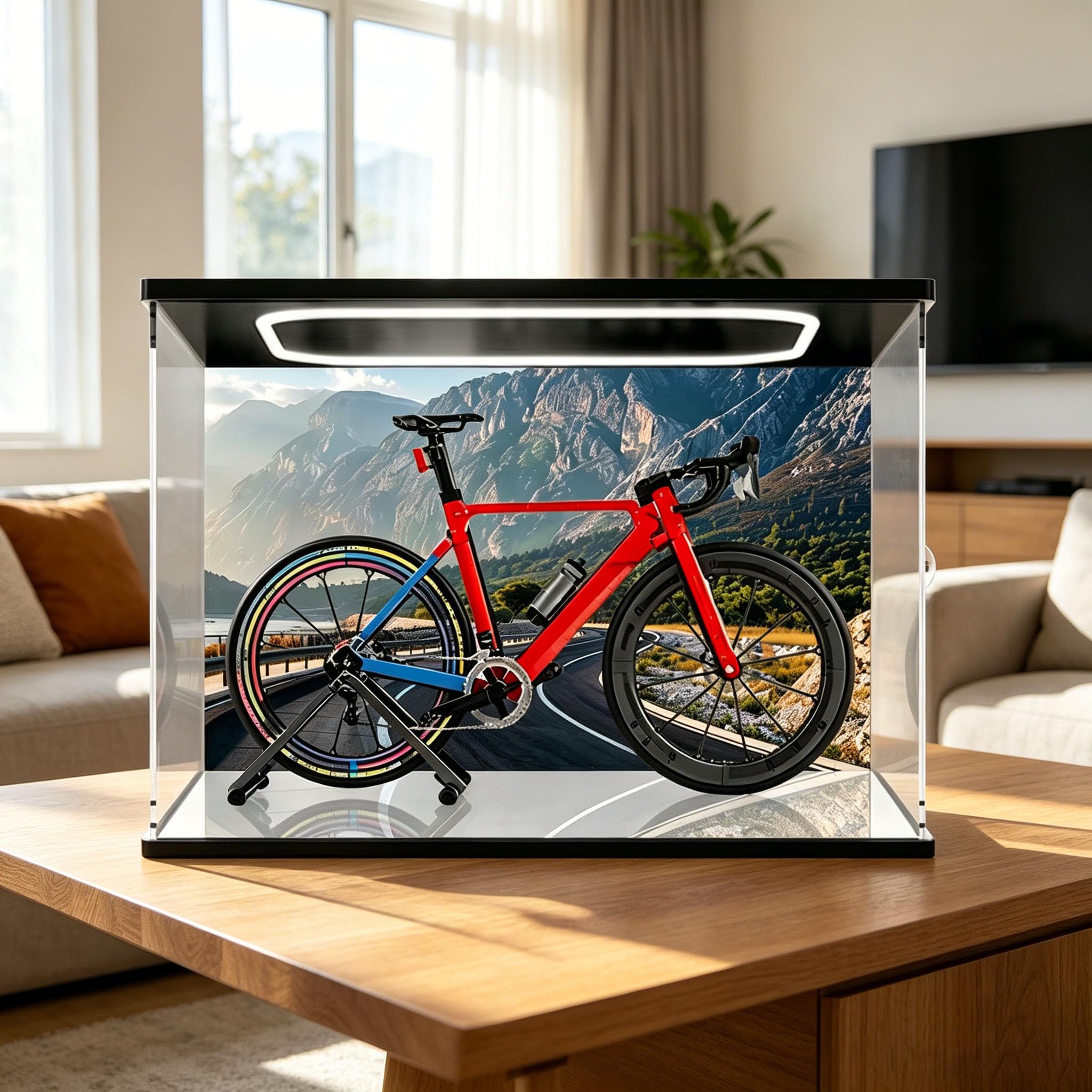Gablota do modelu roweru szosowego LEGO 11380 - obowiązkowa pozycja dla kolekcjonerów - pyłoszczelna obudowa (model nie jest dołączony) (F)
