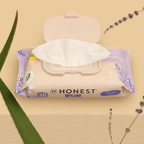 Miniatura 2 de The Honest Company Toallitas beneficiosas Calm + Cleanse  Toallitas de limpieza multitarea  99% de agua, a base de plantas, hipoalergénicas