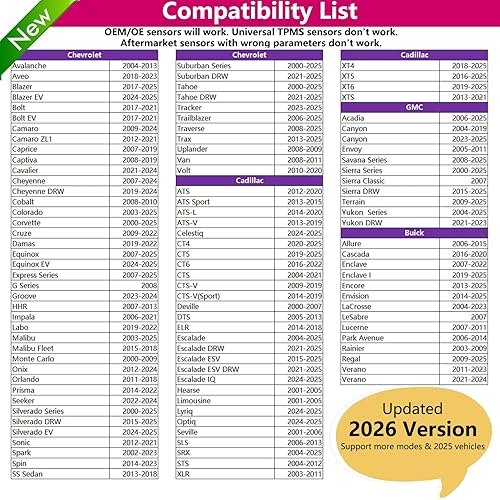 Miniatura 2 de EL-50448 GM TPMS Herramienta de reaprendizaje Chevy TPMS Herramienta de reinicio para Cadillac GMC Buick Herramienta de reaprendizaje de presión de