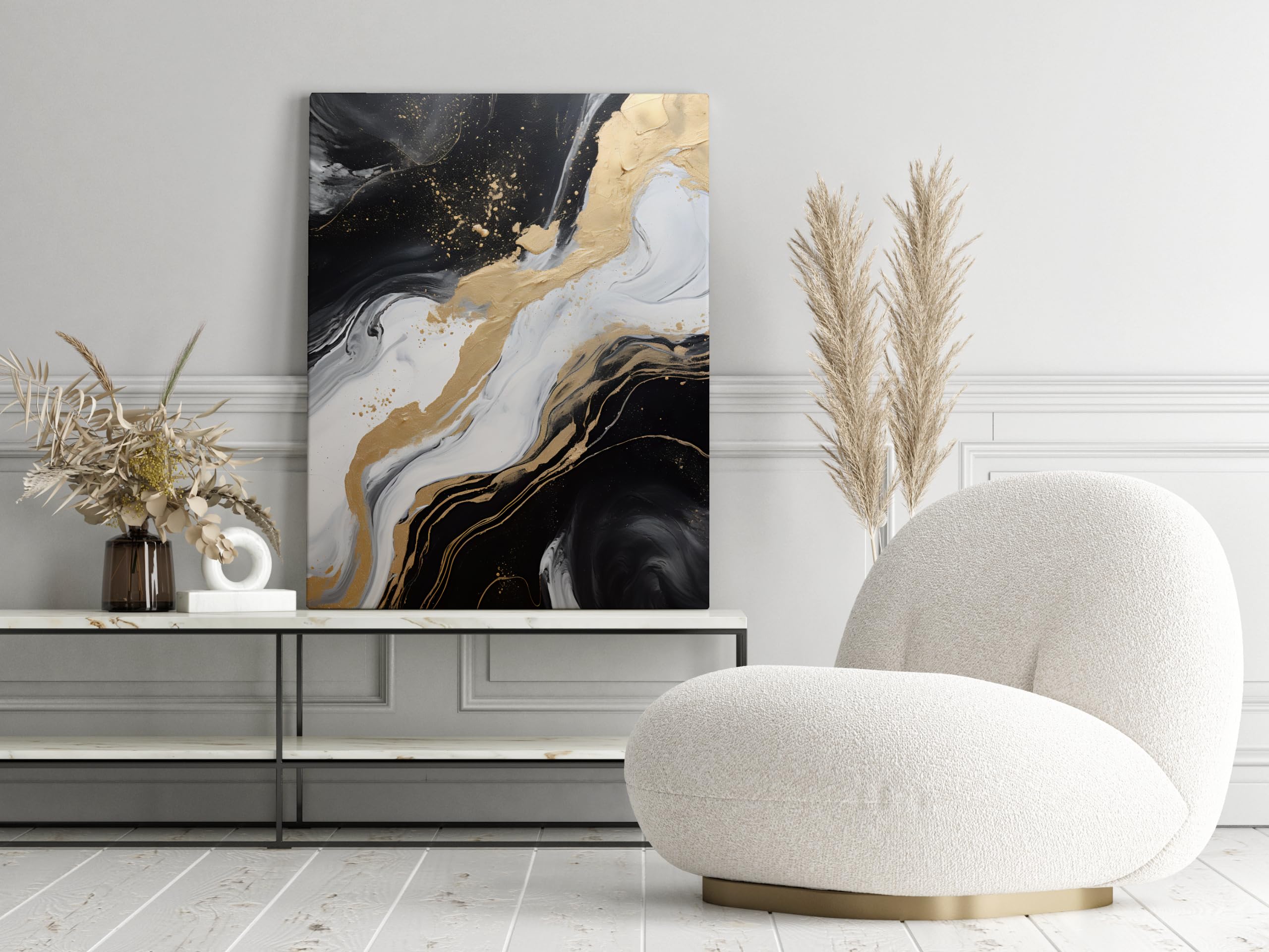 Muralo Wandbilder Vintage, Glamour, Loft Stil, Aufhängefertig - 120x80 cm