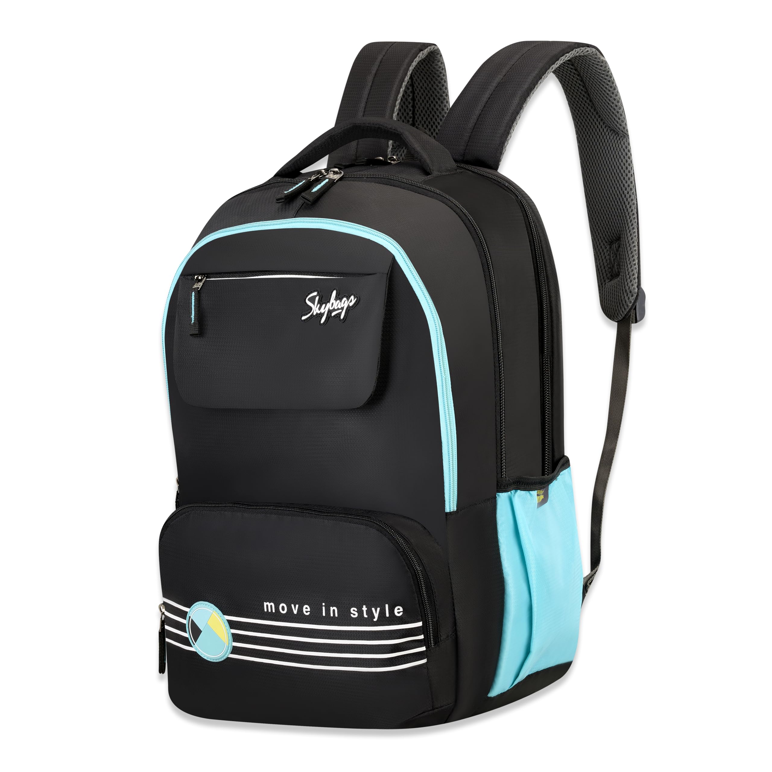 Bussin 42 Liters School Backpack for Boys & Girls with Insulated Tiffin Pocket & Rain Cover | 3 Compartments | Backpack for Kids - Unisex