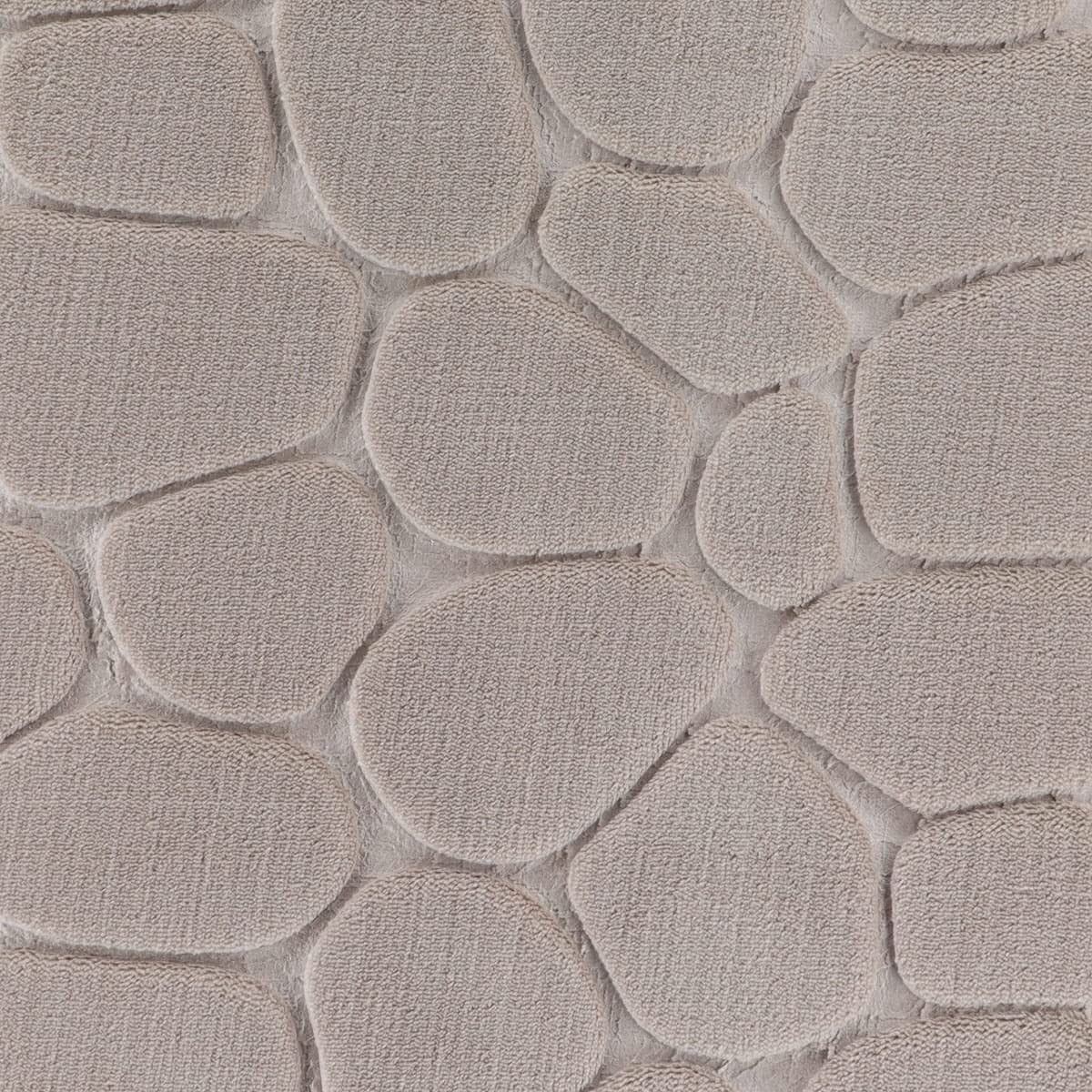 MadeInNature Tappeto in microfibra per bagno, antiscivolo in memory foam, disegno Galet 50 x 80 cm, colore nero, grigio scuro, talpa, blu anatra, fucsia (talpa, 2)