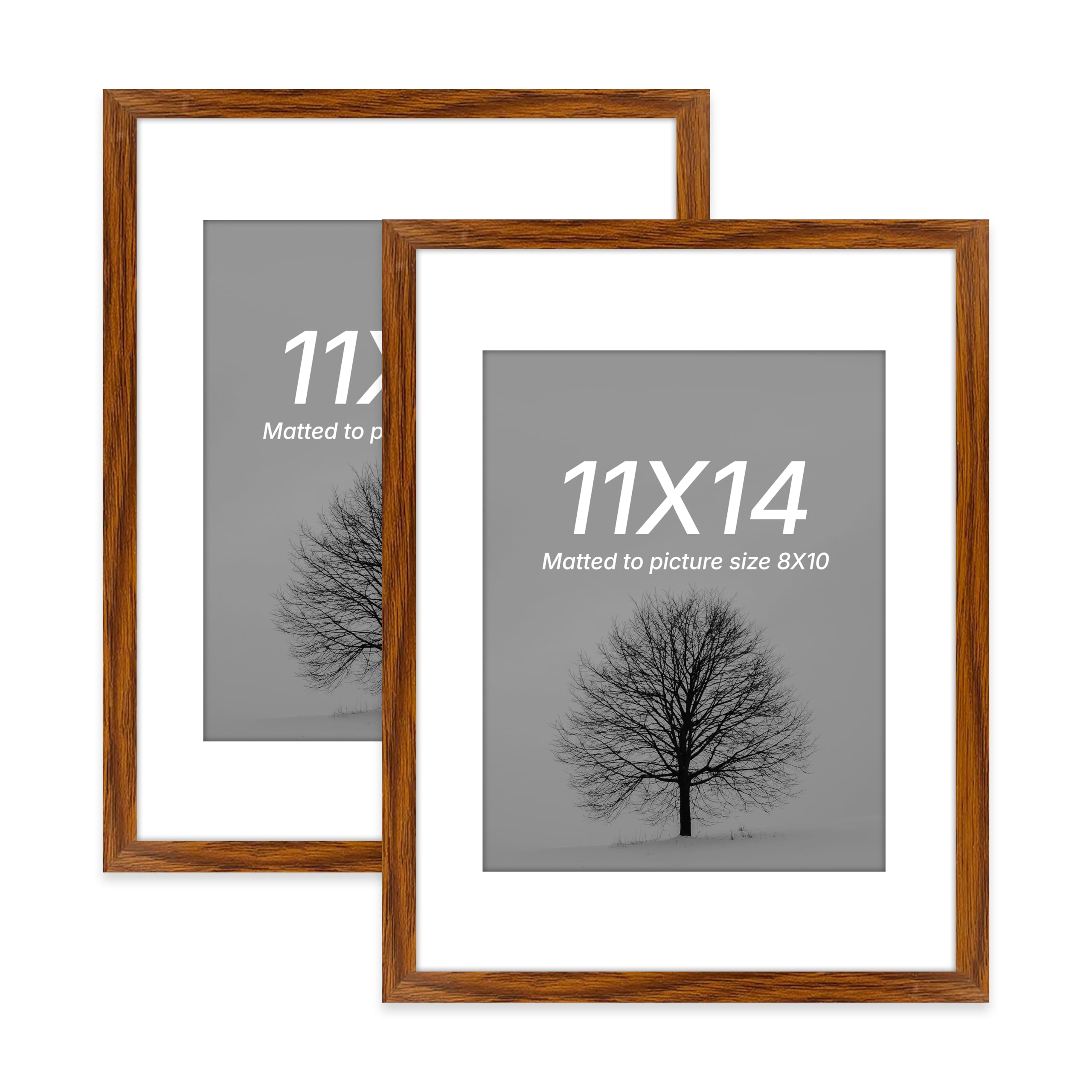 Art Street Photo Frames - Set of 2 Brown Wall Frames -6