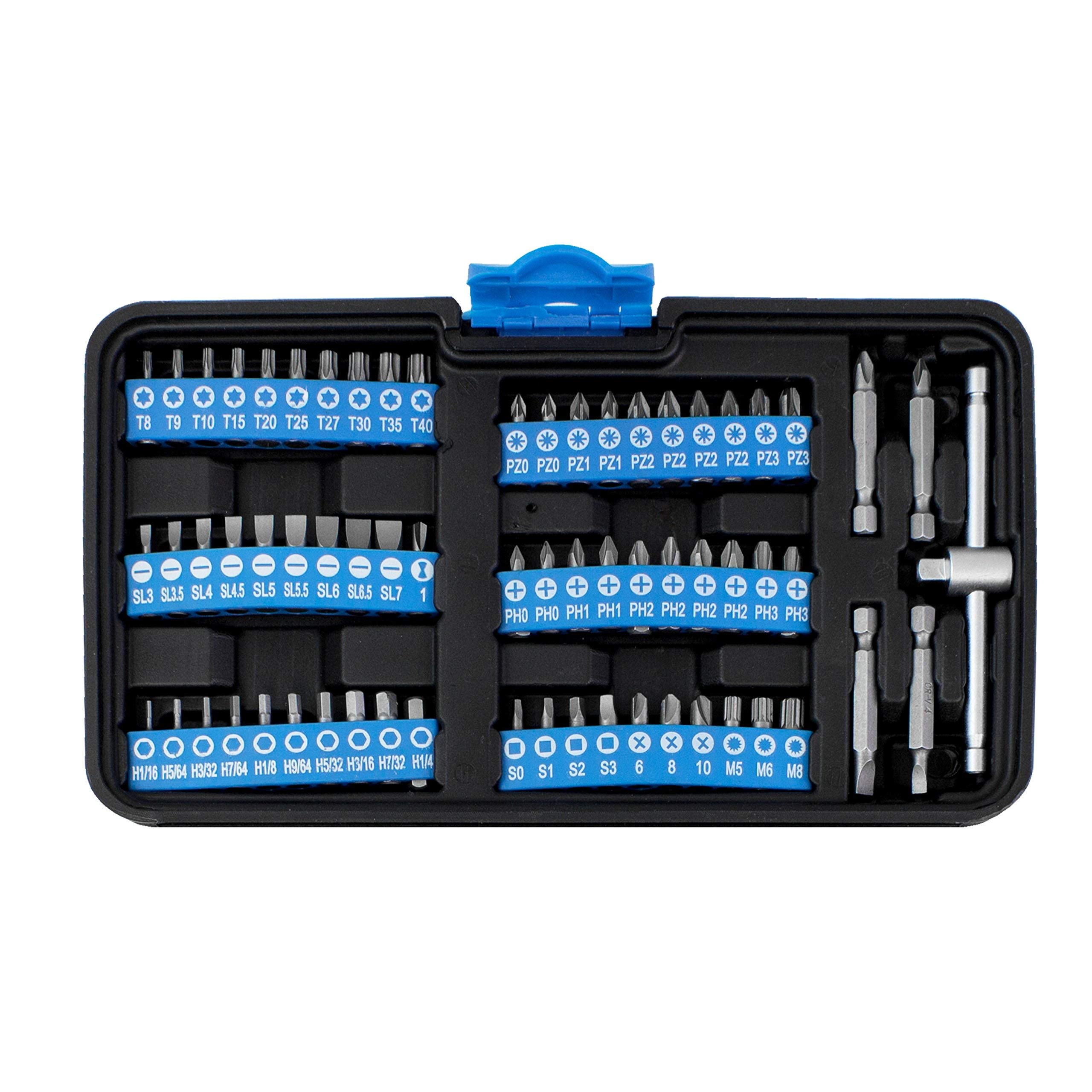 Karcher Juego de llaves de carraca y de vaso - 130 piezas - carraca de calidad 1/4" hecho de cromo vanadio