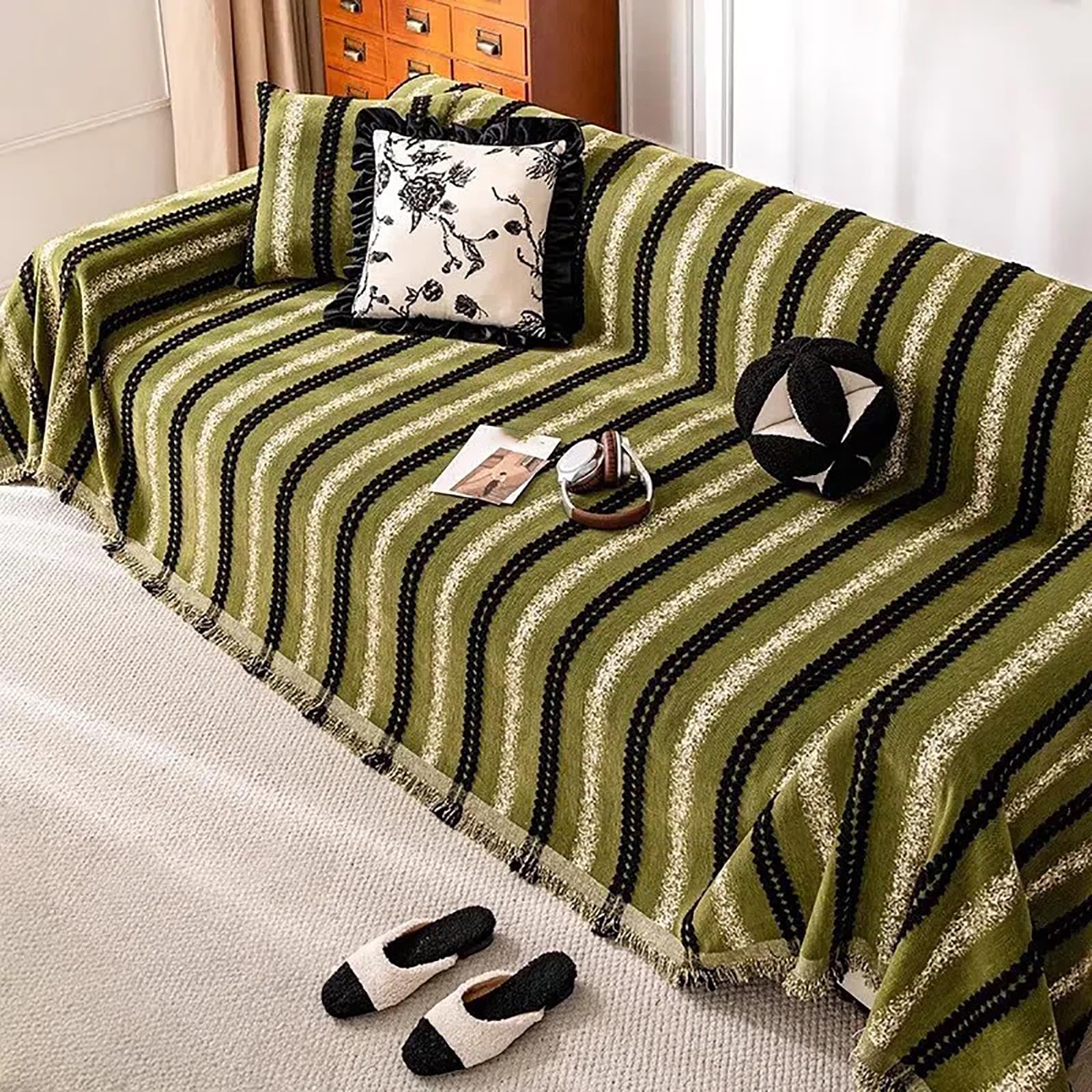 Housse réversible pour canapé 1 à 3 places grand format 180x460