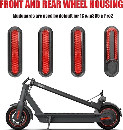 Miniatura 2 de Cubierta reflectante para rueda trasera de scooter, tira reflectante, tapa de cubo de rueda con tornillos, carcasa protectora decorativa compatible