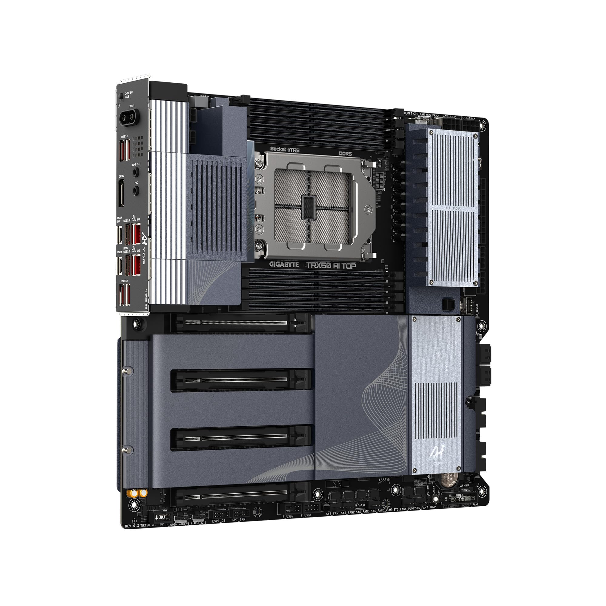 Amazon | GIGABYTE TRX50 AI TOP sTR5 AMD TRX50 EATX マザーボード