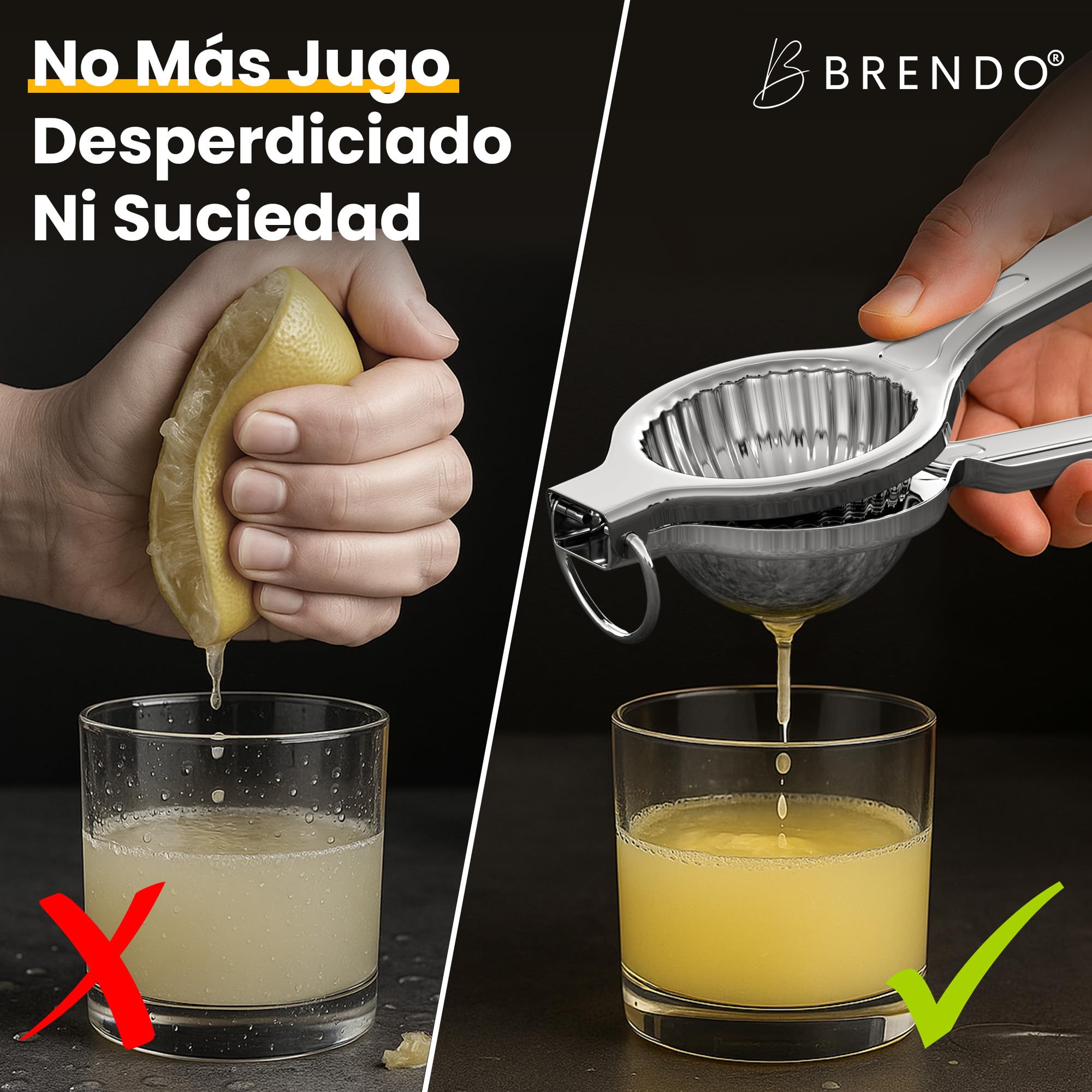 Exprimidor Manual de Limón Premium – Espremedor de Cítricos, Apto para Lavavajillas