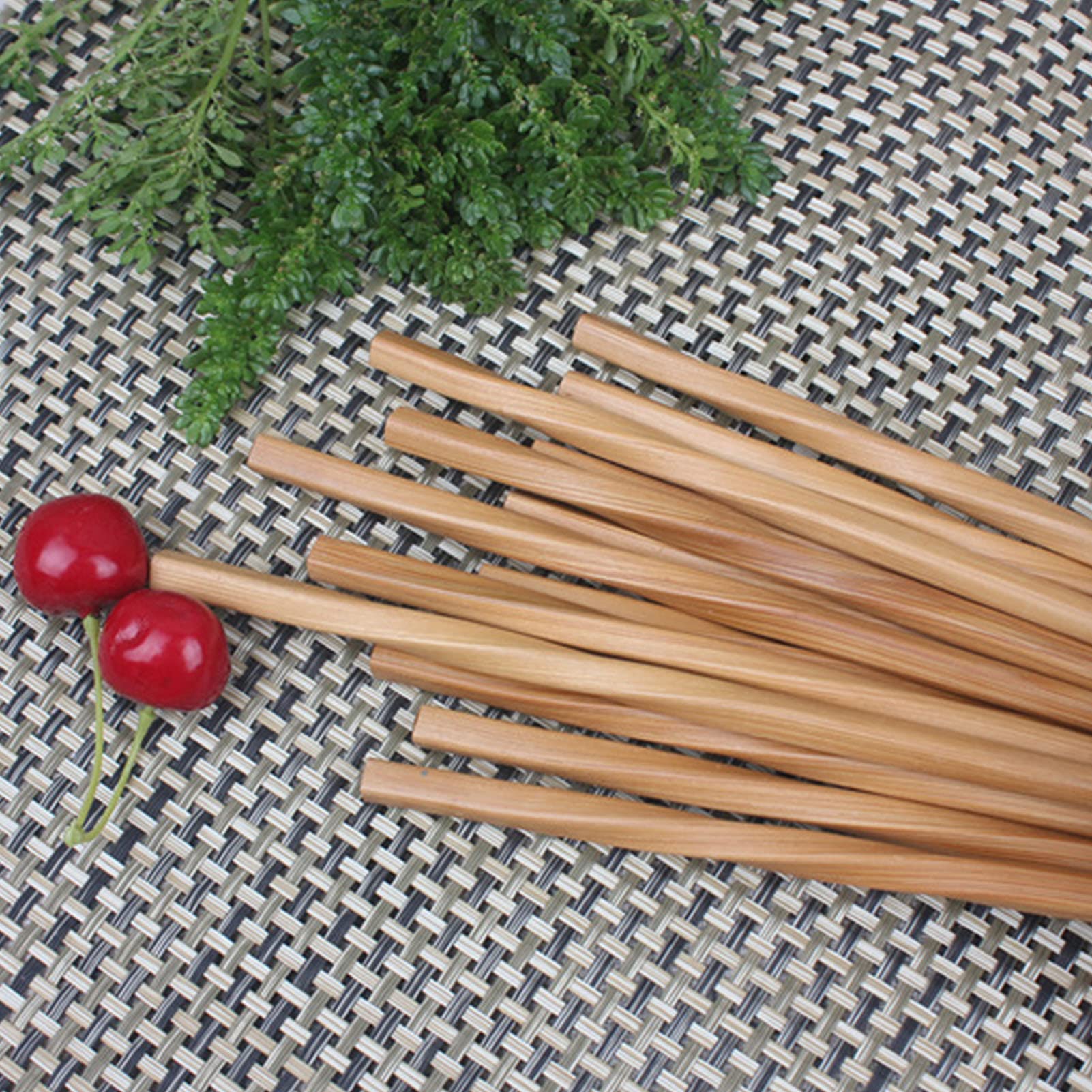 TAM Ensemble De Baguettes Torsadées En Bambou Originalité 5