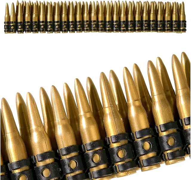 Cinturón de munición ajustable con 96 cartuchos - Accesorio de fiesta temática