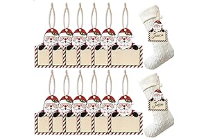 Personalized Rustic Christmas Stocking Tags