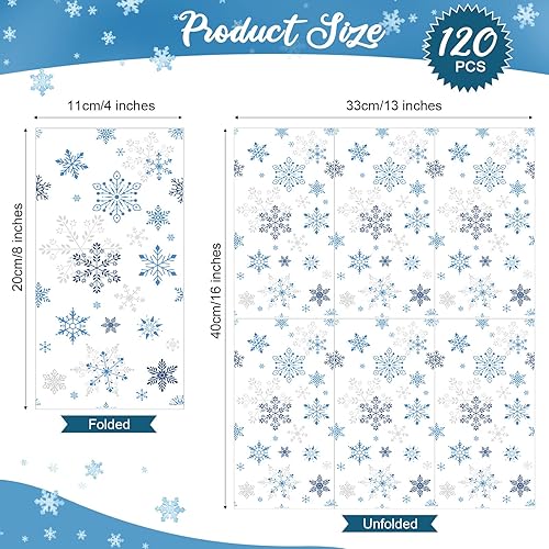 Miniatura 2 de Containlol 120 servilletas de papel para invitados de Navidad, desechables, toallas de mano para baño, Navidad, invitados, toallas de invierno,