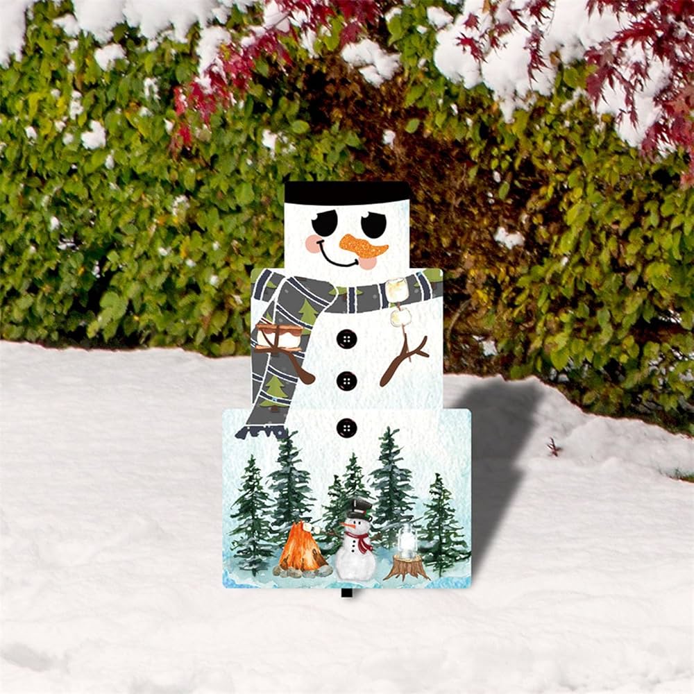 Amazon.co.jp: クリスマスヤードステークアウトドアスノーマン