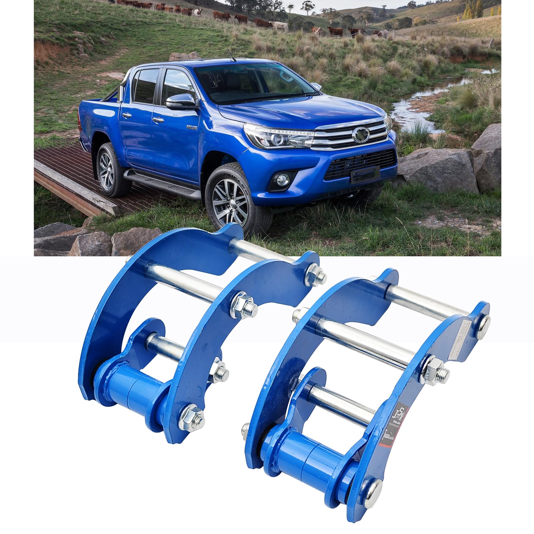 4x4 Posteriore 2 '' Sollevamento G-Grillo Esteso per Hilux Vigo 2005-2014, Leone Spring Grilli Kit