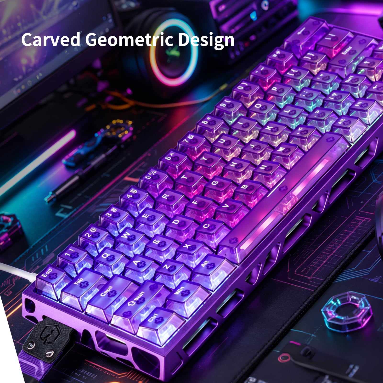 Amazon.com: IROK MG63 64 Keys Wired Magnetic Switch Keyboard