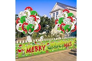 Enliven Your Christmas Decor with the Grinchmas Cheer - 26-Piece Banner Extravaganza