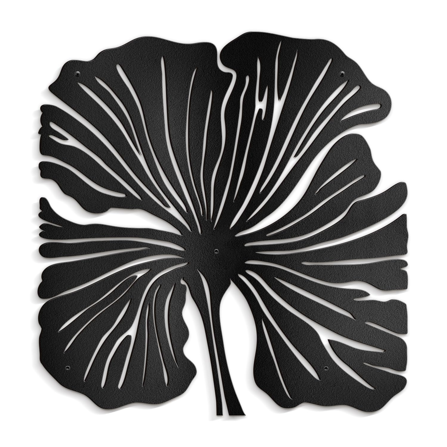 Condition photo showing New/Like New for signleader metal wall art decor big leaves minimalist modern abstract wall sculpture hangings home decoration for living room, bedroom, bathroom, kitchen, outdoor - 36" black