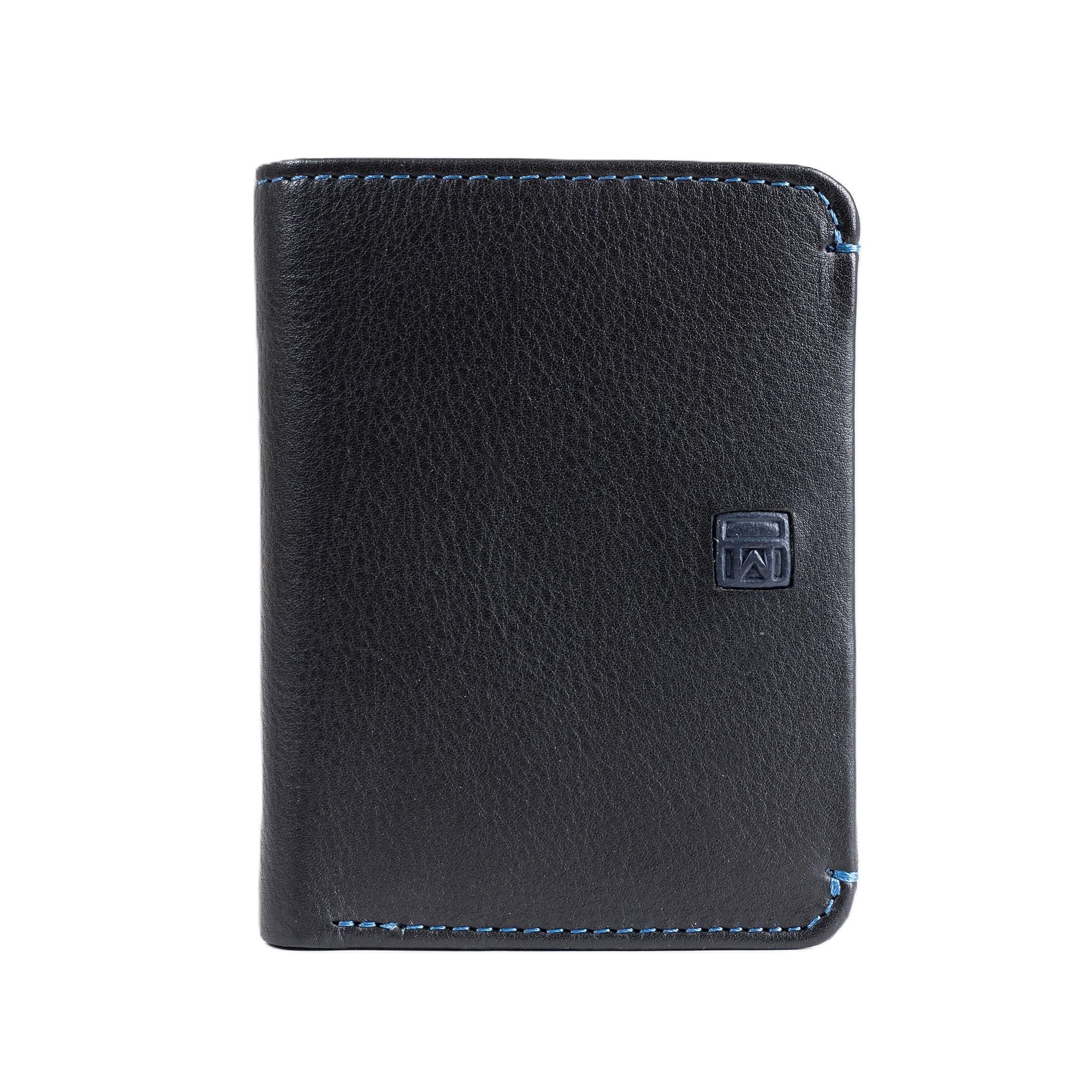 MATTIES Unisex's Billetero New Nappa/Leather Wallet, Black/White, One Size