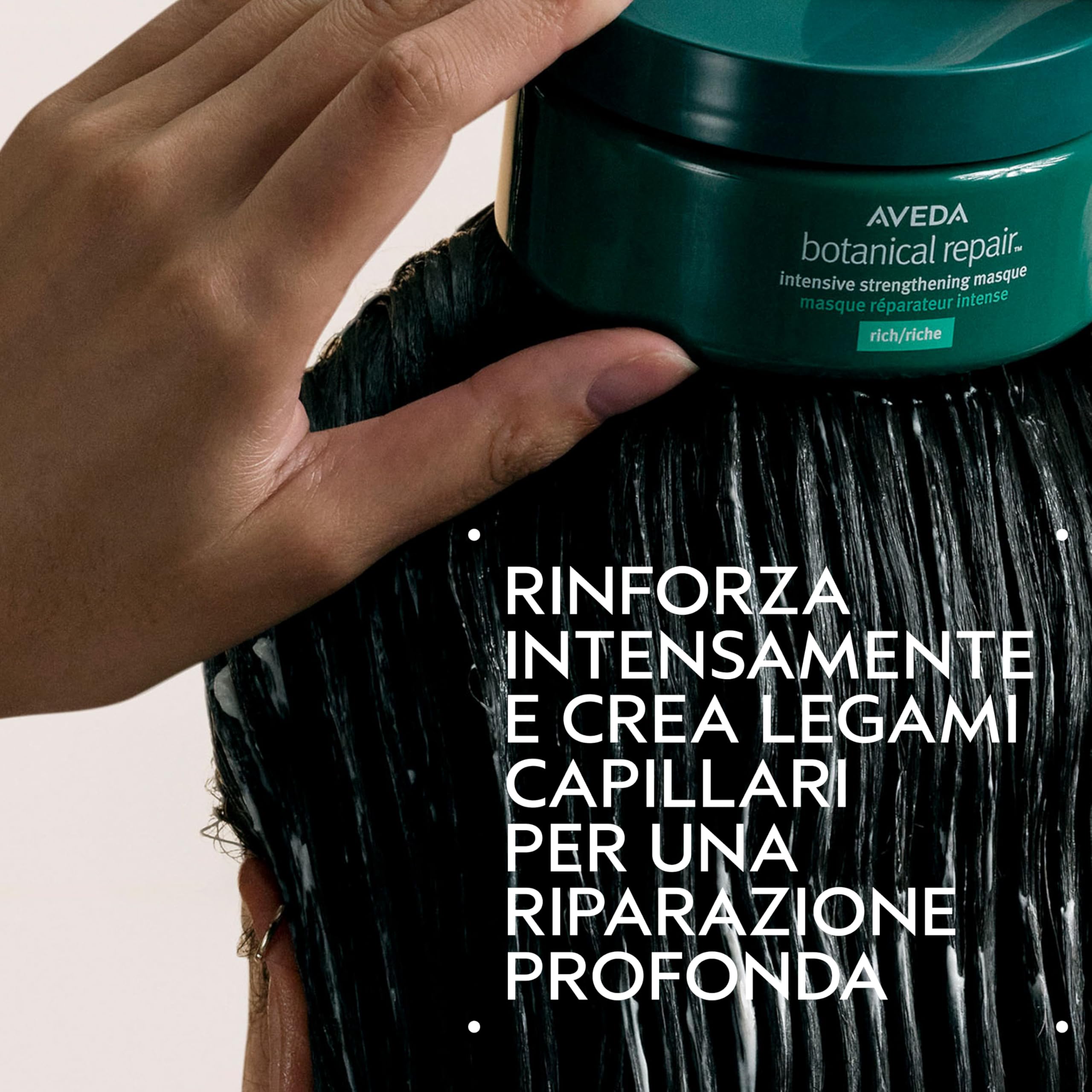 Aveda Botanical Repair Maschera Ristrutturante: Rich | Per Capelli più Forti - Ammorbidisce e Facilita la Districatura dei Capelli Medio-Spessi