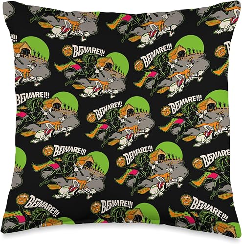 Disney 100 The Headless Horseman of Sleepy Hollow - Almohada de Halloween, 16 x 16 pulgadas, multicolor