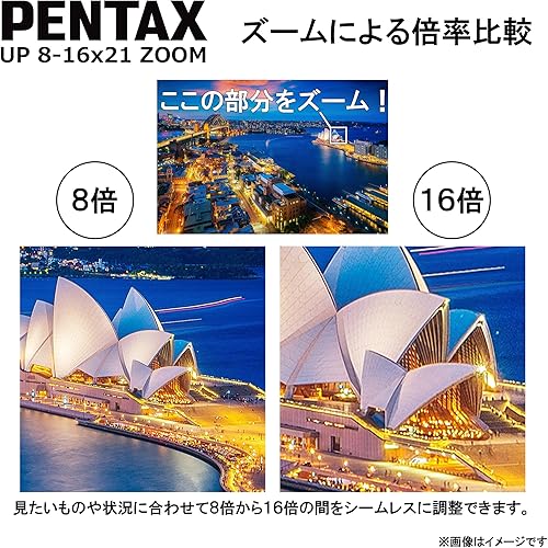 Miniatura 4 de Pentax Pixel Bino Up 8 – 16 x 21 – Cochecito Porro negro – Binoculares 0.394 x 4.370 in; 0.827 in; 4.370 in; 10.90 oz