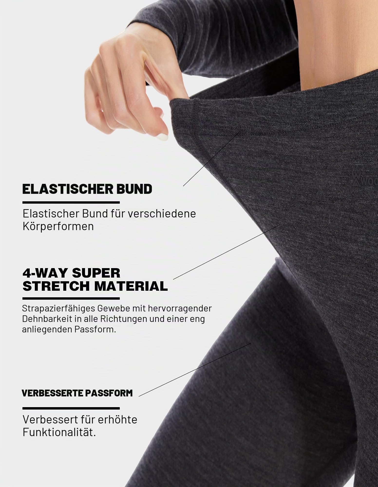 100% Merino Unterwäsche Damen Merinowolle Unterhosen Thermounterwäsche | Damen Thermounterhose, Alltag, Ski & Snowboard, Winter Outdoor Aktivitäten
