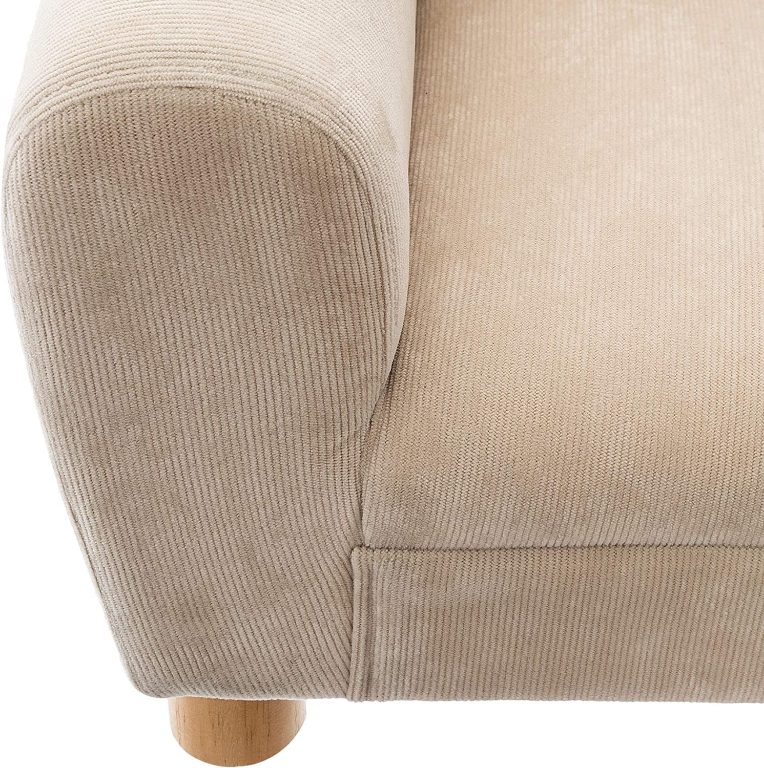 Pack : Fauteuil enfant ours beige + Coussin rond ours beige