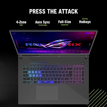 ASUS ROG Strix G18 ROG Nebula Display 2.5K 240Hz 3ms 18 Gaming Laptop AMD Ryzen 9 8940HX 16GB RAM 1TB SSD NVIDIA GeForce RTX 5070 Eclipse Grey