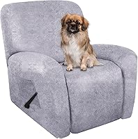 Vista 59 de Fundas para Silla Reclinable de Aspecto de Cuero, 4 Piezas, Funda Lazy Boy para Silla Reclinable, Funda de Sofá Suave, Protector de Muebles Lavable