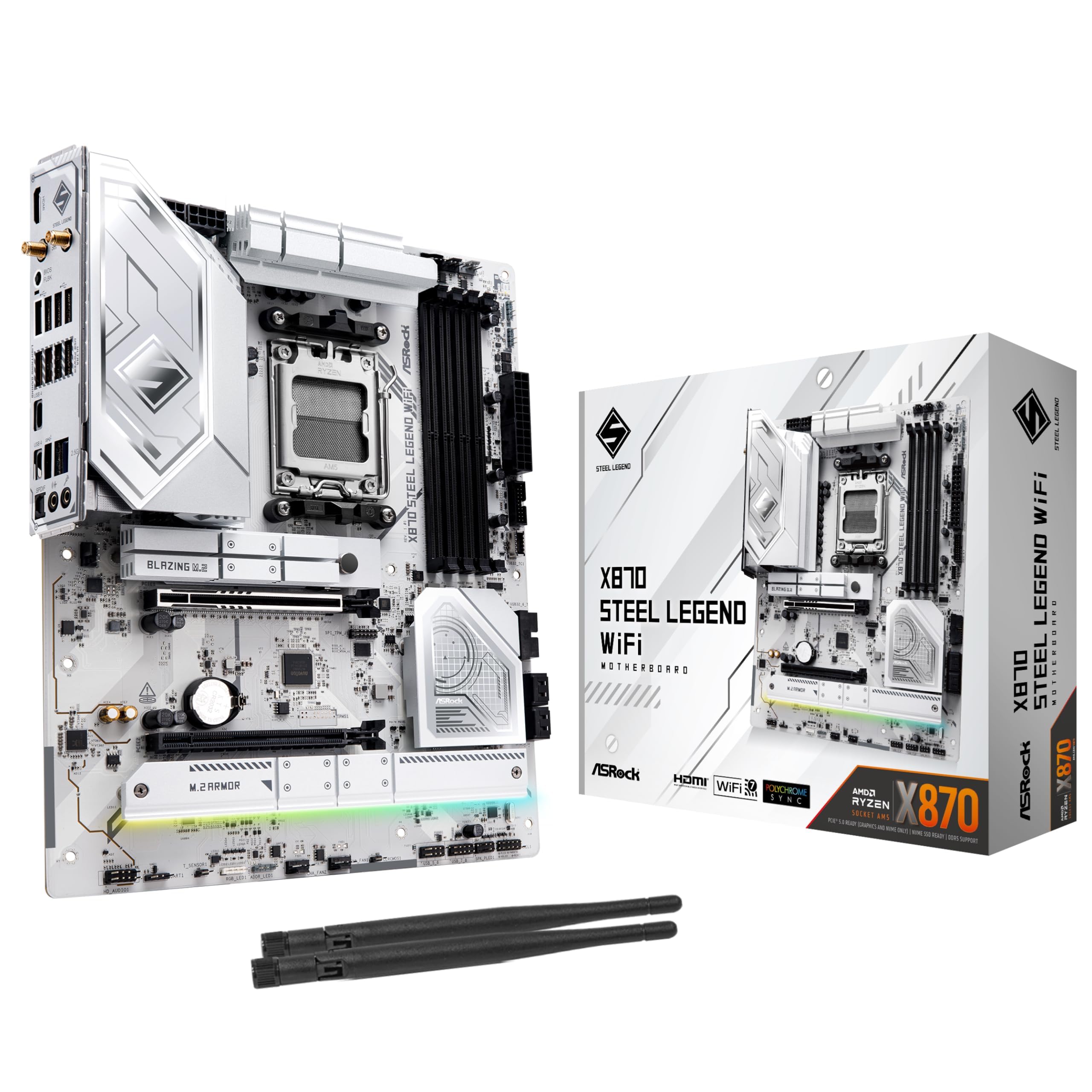 Amazon | ASRock マザーボード X870 Steel Legend WiFi AMD