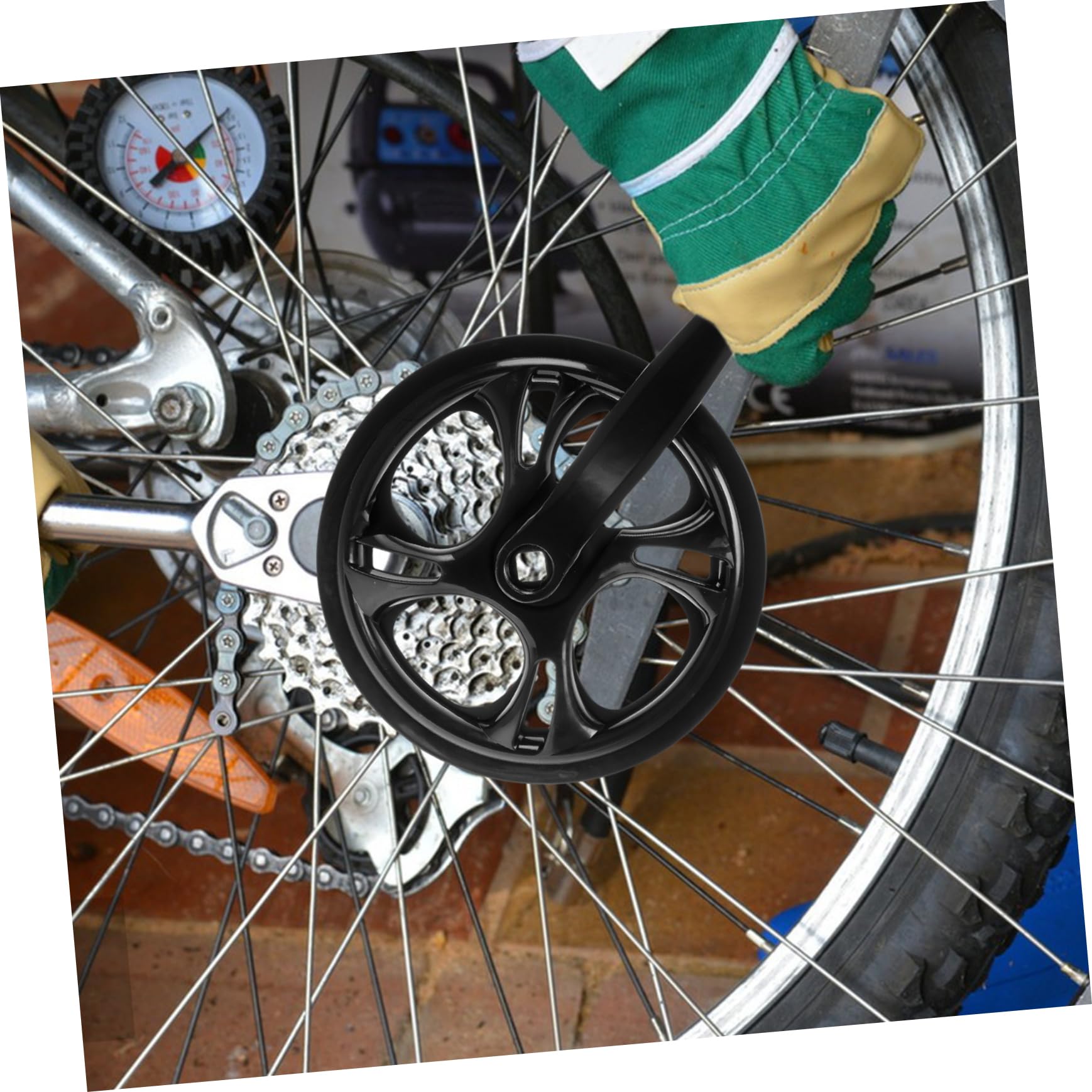 Set Pedivelle Guarnitura Bici Single Speed 48 Denti in Ferro Catena Antiscivolo 170 Mm per Mountain Bike e Bici Pieghevoli, Resistente e Leggera per Ciclisti Principianti e Professionisti