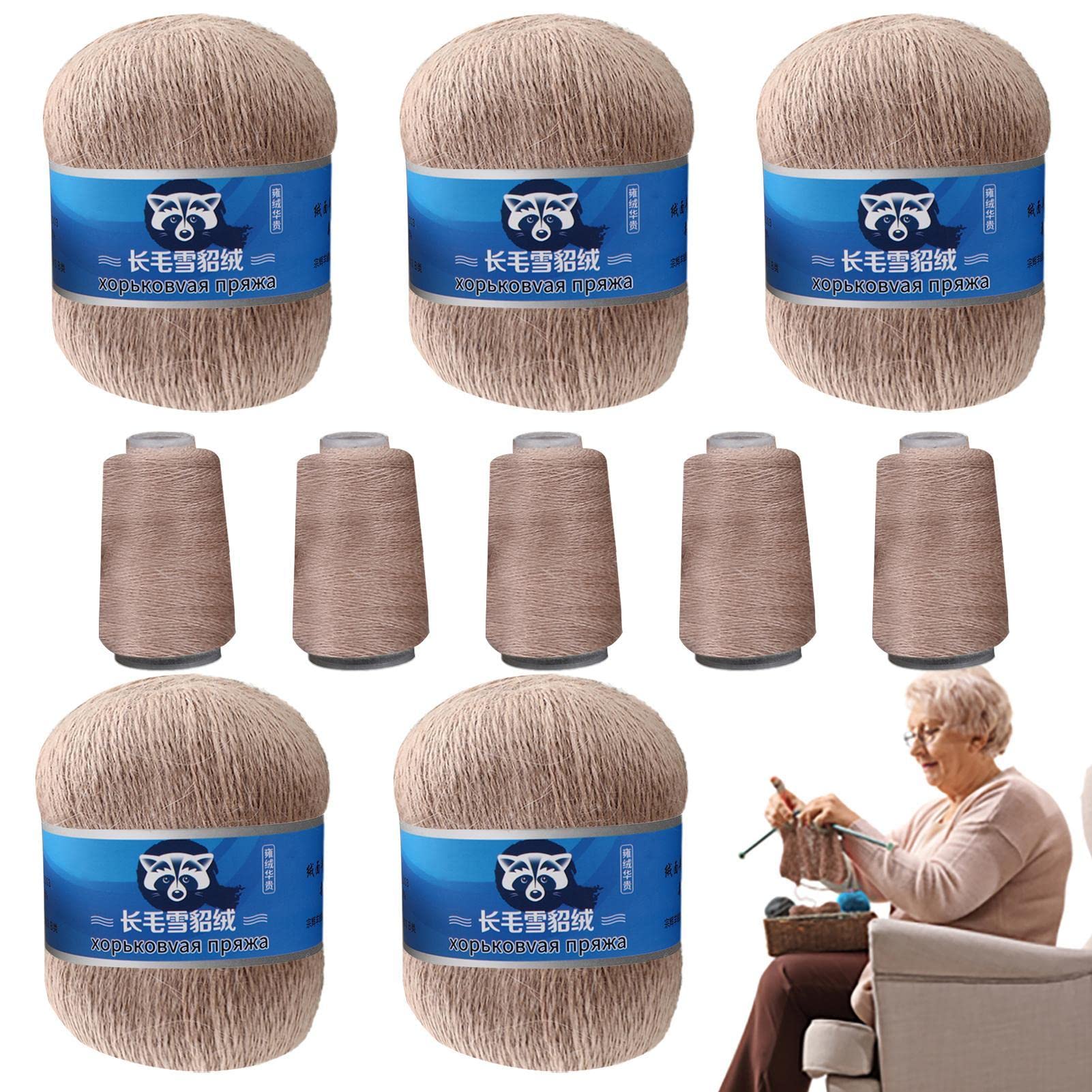 cashmere vison | Linha Caxemira Mink Cabelo Comprido,crochê crochê