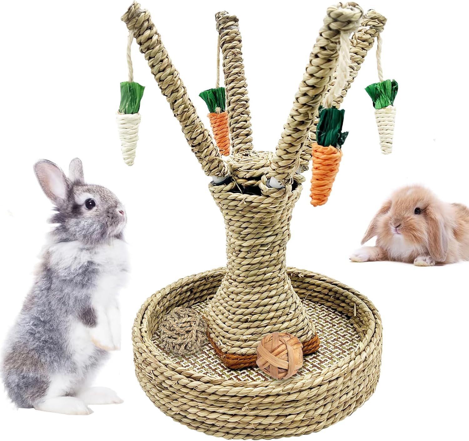 Hamiledyi Bunny Chew Toys Rabbit Rattan Grass El Salvador Ubuy