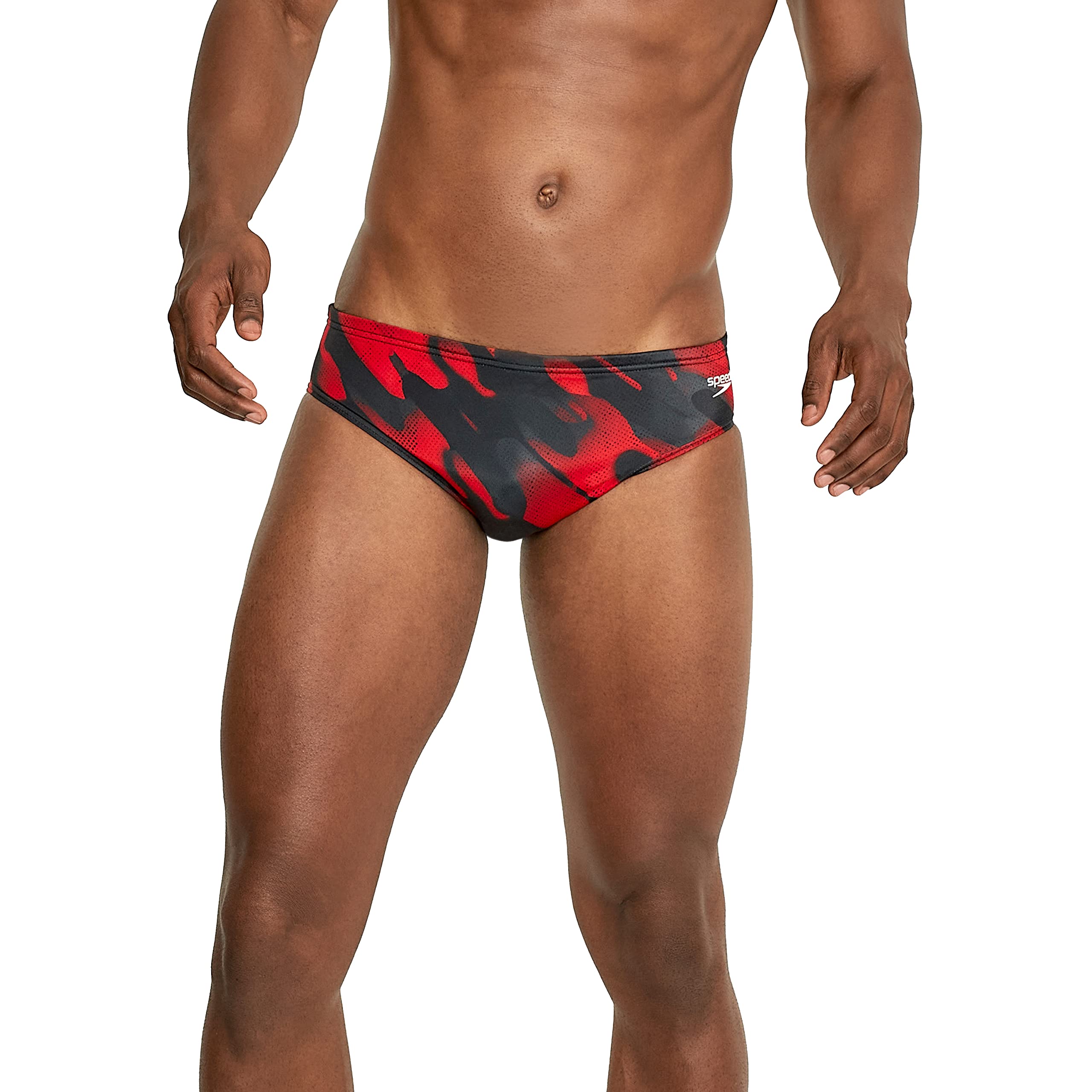 Speedo Men's Swimsuit Brief PowerFlex Eco Coded Riff Team Colors