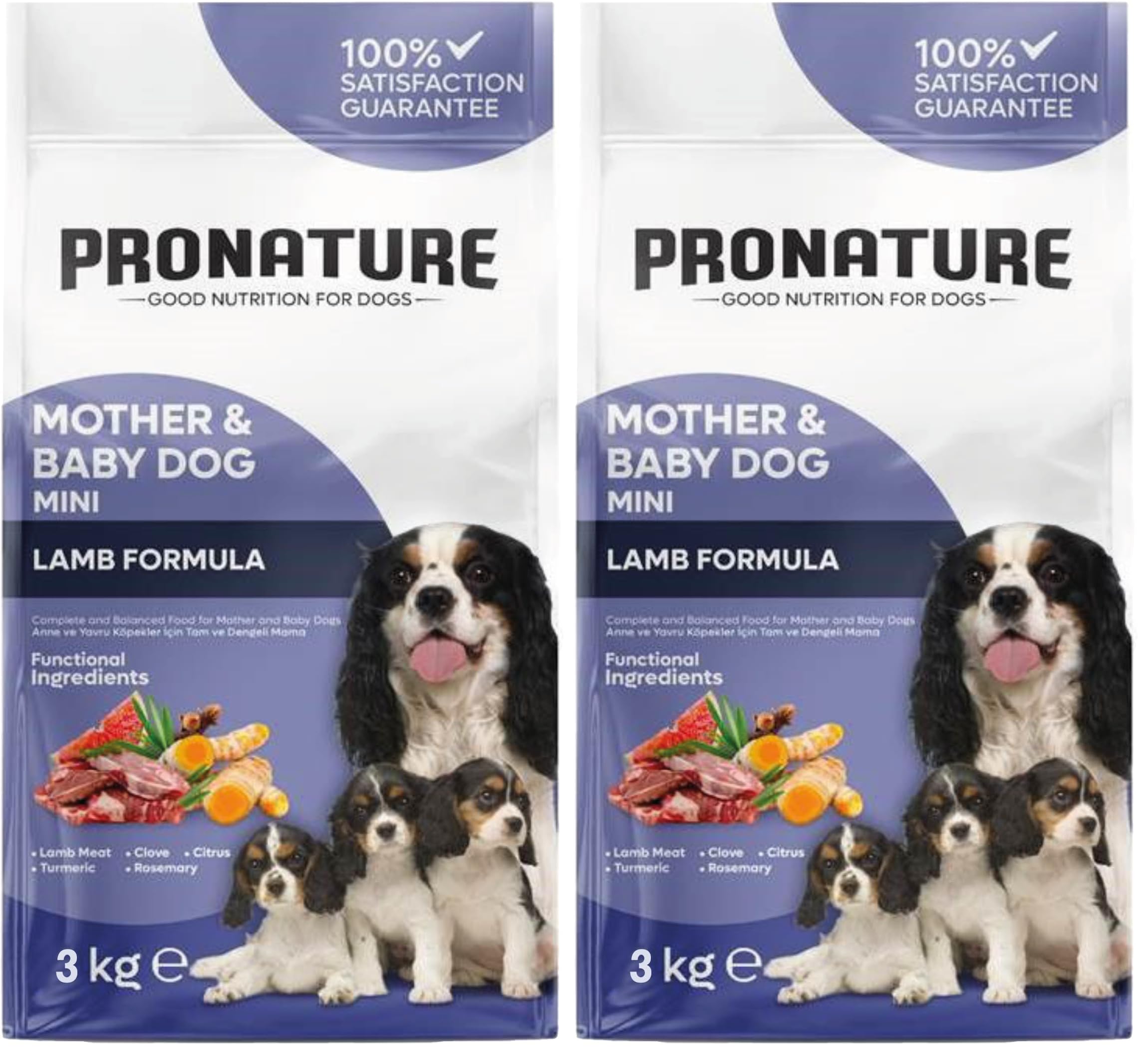 Pronature Kuzulu Mother and Baby Köpek Maması 3kg (2 paketi)