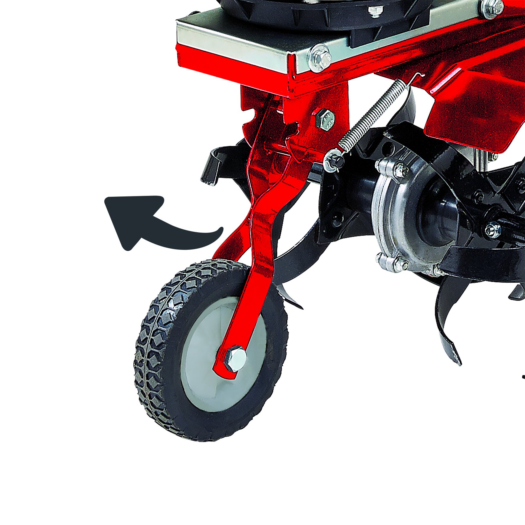 Einhell Zappatrice a benzina GC-MT 1636 | Larghezza di lavoro 16 cm | Motore a 4 tempi | Robuste lame | Perno di arresto regolabile in altezza | Ruota di guida