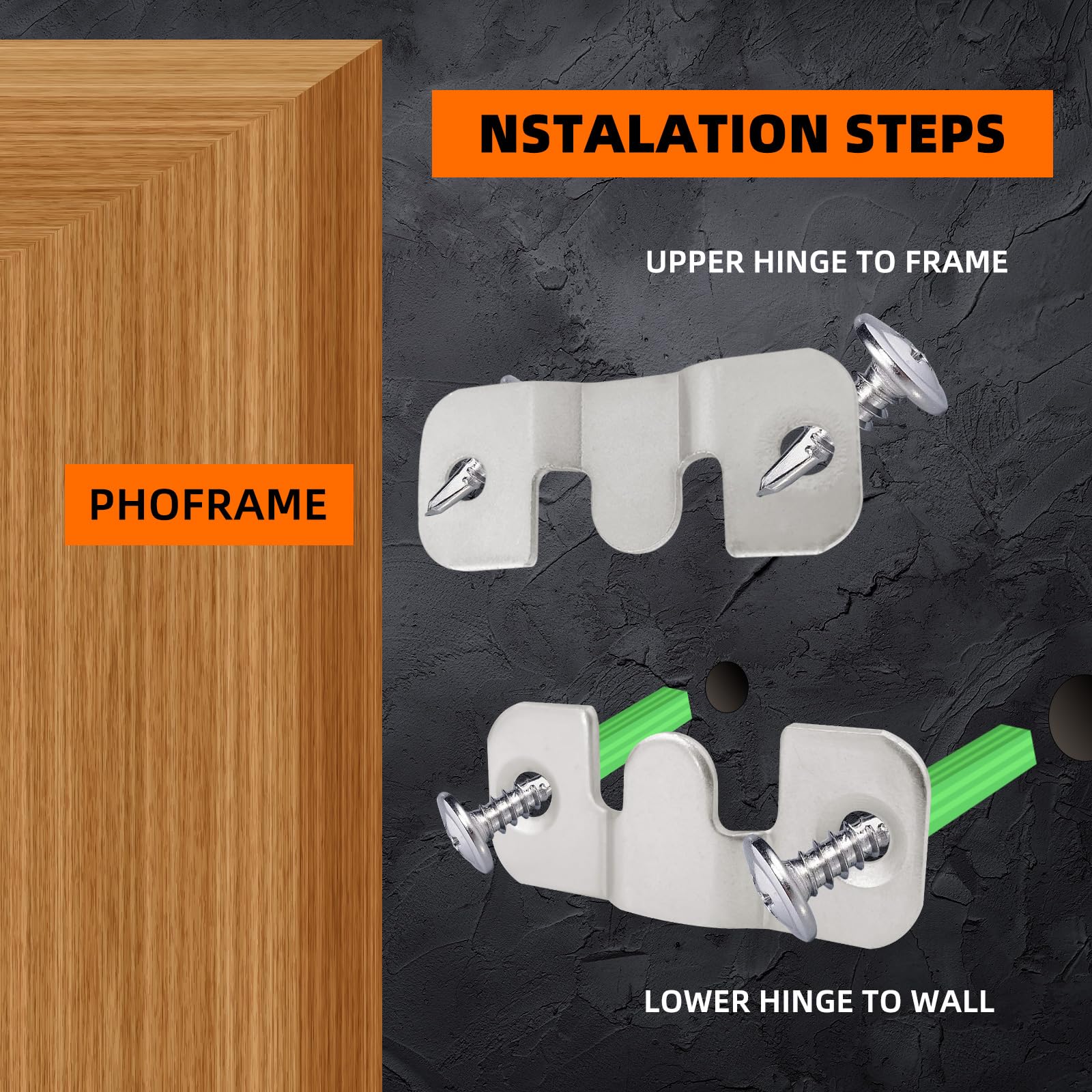 Amazon | フラッシュマウントブラケット20個、ステンレススチール