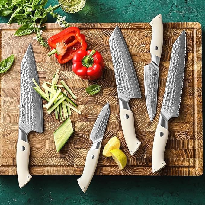Set Cuchillos Cocina 5 Piezas Acero Inoxidable miniatura 7