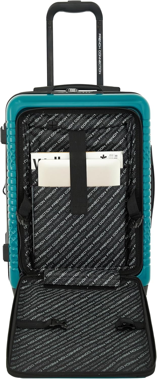 French Connection 5 Piece Mersai Luggage Travel Set, Deep Lake