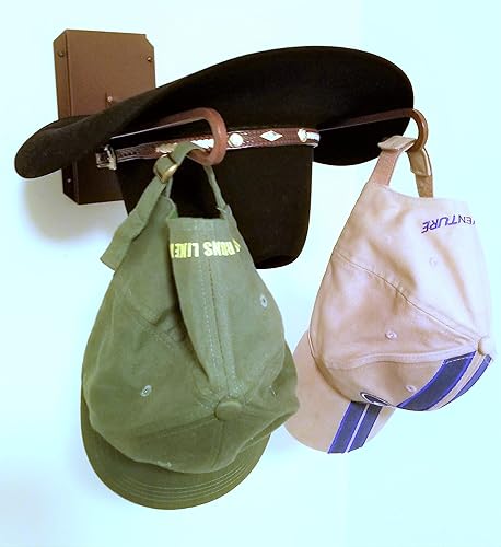 Soporte para sombreros clásico de un nivel hecho en Estados Unidos óxido