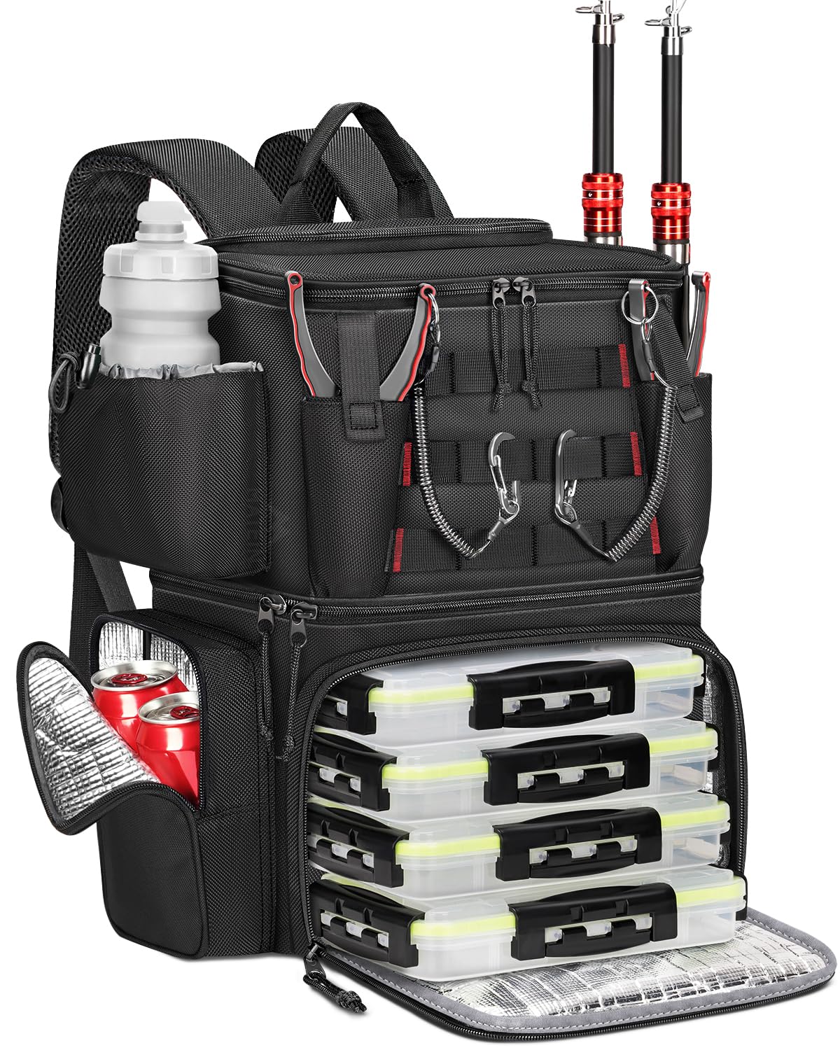 acnh tackle bag Amazon.com : MATEIN Cooler Fishing Backpack with 4 Tackle Boxes, Water  Resistant Tackle Backpack with Rod Holders & Safety Compass, Tray Bag Store  Gear and Accessories, Mens Fishing Gifts : Sports & Outdoors