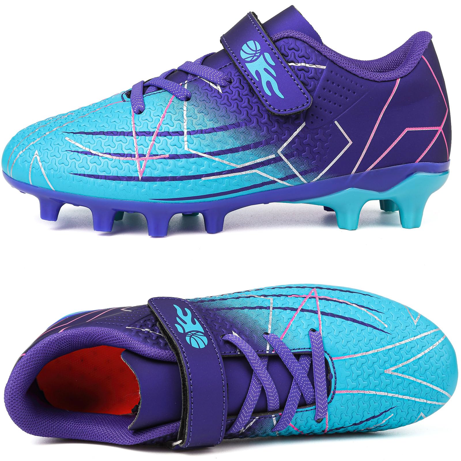 Scarpe da Calcio per Bambino e Ragazzi Sportivo attività all'aperto Professionale competizioni Scarpe da Allenamento Teenager Scarpe da Calcetto Sportivo Spike